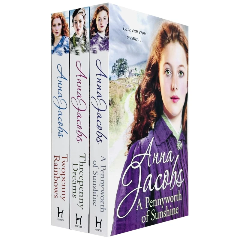Image of Anna Jacobs Michaels Family Series 3 Book Set A Pennyworth Of Sunshine Twopenny Rainbows Threepenny Dreams Anna Jacobs Books