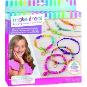 image of Make It Real Crystal Rainbow Jewellery Activity Set