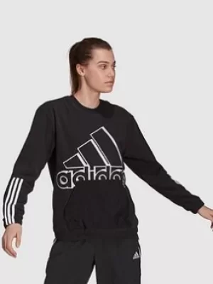 Image of adidas Brand Love Sweat, Black Size XL Women