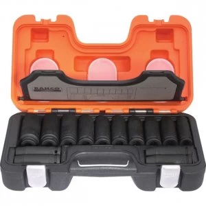 Image of Bahco DD/S14 14 Piece Deep Impact 1/2In Drive Socket Set 1/2"