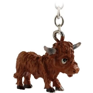 Image of Little Paws Key Ring Highland Cow