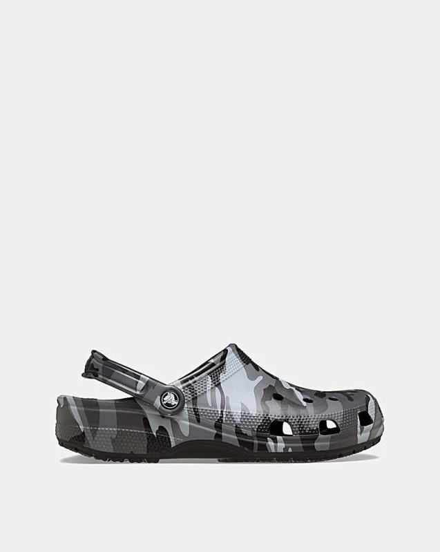 Image of Crocs Crocs Classic Camouflage Clog Black Camouflage - Crocs - Size: 12 Black Camouflage Male 12 CA23106