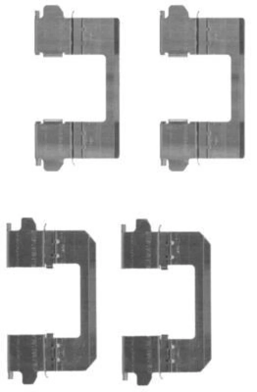 Image of HELLA Brake pad fitting kit HELLA 8DZ 355 203-771