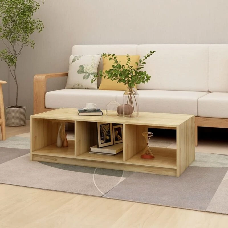 Image of VIDAXL Coffee Table 110x50x34cm Solid Pinewood Vidaxl 8720286761984