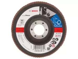 Image of Bosch 2608605452 115mm x 22mm x G80 Flap Disc X571 Angled