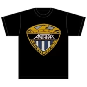 Image of Anthrax Eagle Shield Mens Black T-Shirt: Large