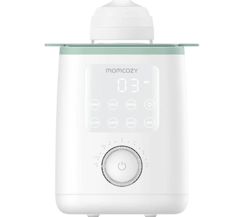 Image of MOMCOZY MW002-WH11NB-A Baby Bottle Warmer - White & Green 810123508785
