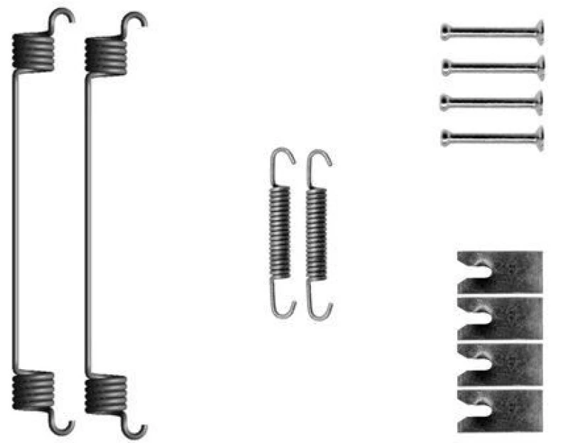 Image of Brake shoe fitting kit TEXTAR 97049700
