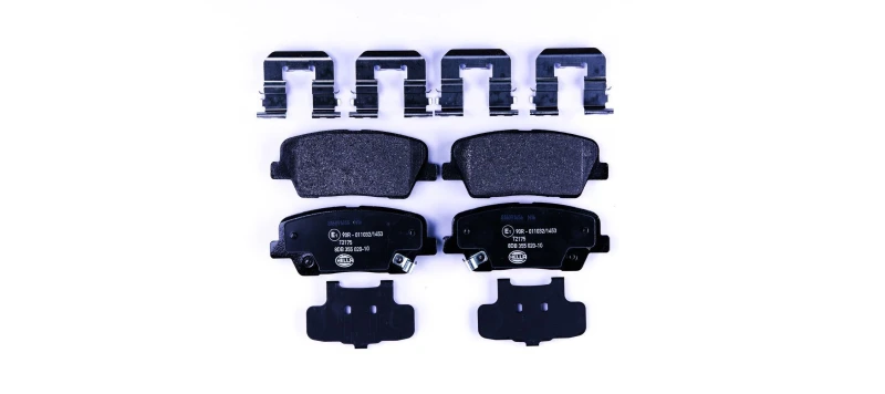 Image of HELLA Brake pad set HELLA 8DB 355 020-101