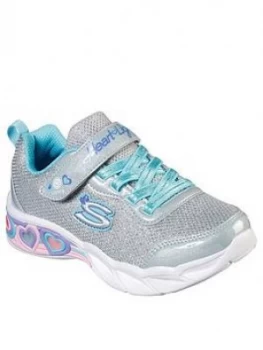 Image of Skechers Girls Sweethearts Lights Strap Trainer