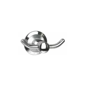 image of Metro Double Robe Hook - Chrome/Satin Chrome - 6323C-S - Chrome - Miller