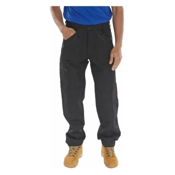 image of Click - ACTION WORK TROUSERS BLACK 38S - Black