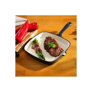 Image of Hairy Bikers Enamelled Cast Iron 23cm Griddle Pan