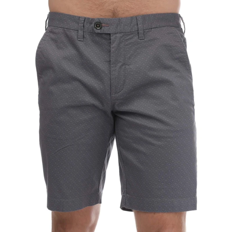 Image of Ted Baker Geo Print Shorts - Blue Blue 28 inch