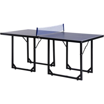 image of 183cm Mini Tennis Table Folding Ping Pong Table with Net - Homcom