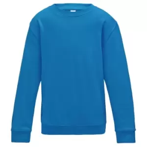 Image of AWDis Just Hoods Childrens/Kids Sweatshirt (1-2 Years) (Sapphire Blue)