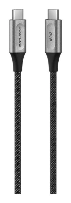 Image of EcoFlow EcoFlow Rapid Pro USB cable 1.8 m USB C Black EFA-240W-C-C-CABLE-EU