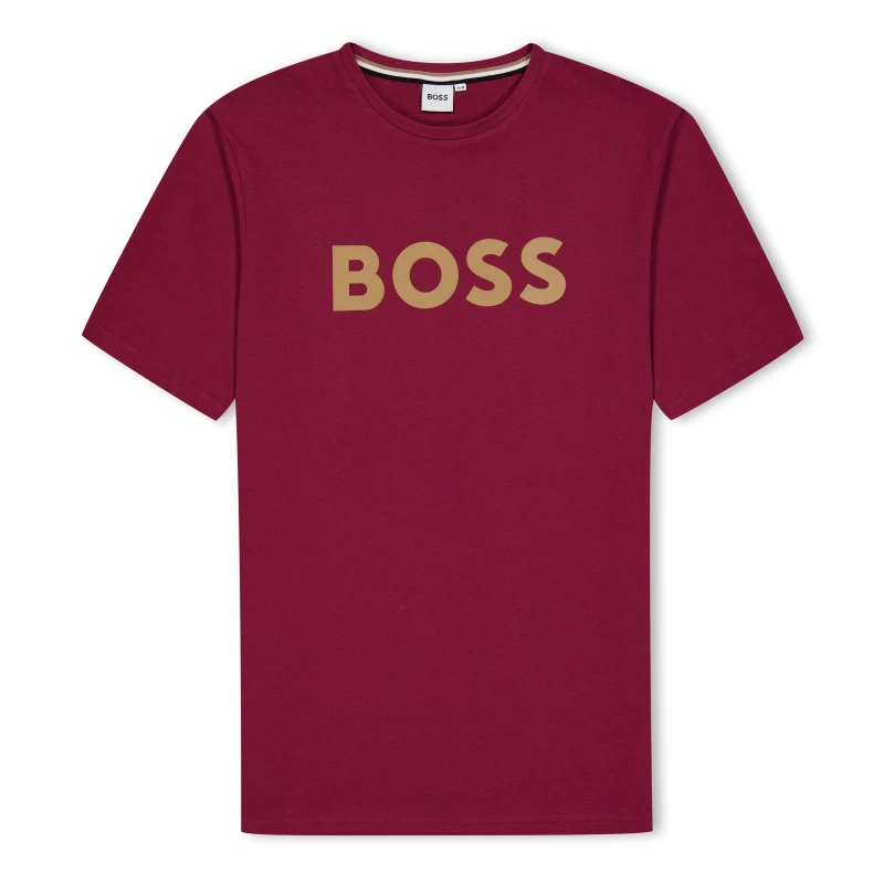 Image of Boss Large Logo Tee Juniors - Red Red 15 - 16 Years