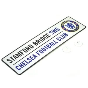 image of Chelsea 3D Embossed Metal Hanging Street Window Sign