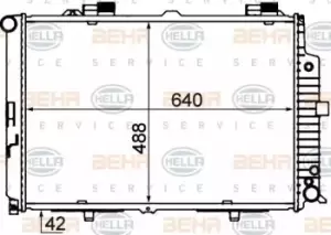 Image of x1 Behr Heat Exchanger 8MK376712-784 with Screw Genuine replacement Made in CN