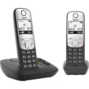 Gigaset A690A Duo DECT Cordless analogue Hands-free, base, Redial Black