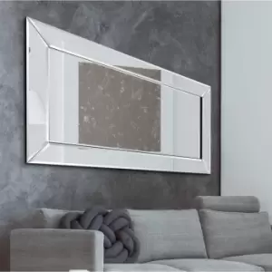 MirrorOutlet Horsley All Glass Modern Full Length Mirror 174 X 84 Cm