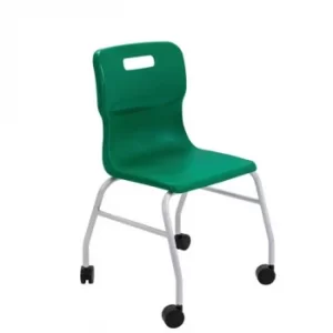 image of TC Office Titan Move 4 Leg Chair with Castors, Green