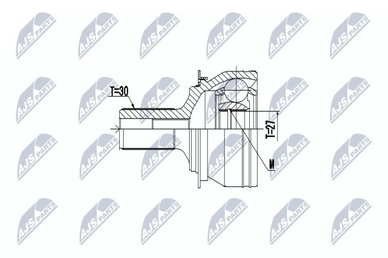 Image of NTY CV joint kit NTY NPZ-ME-022