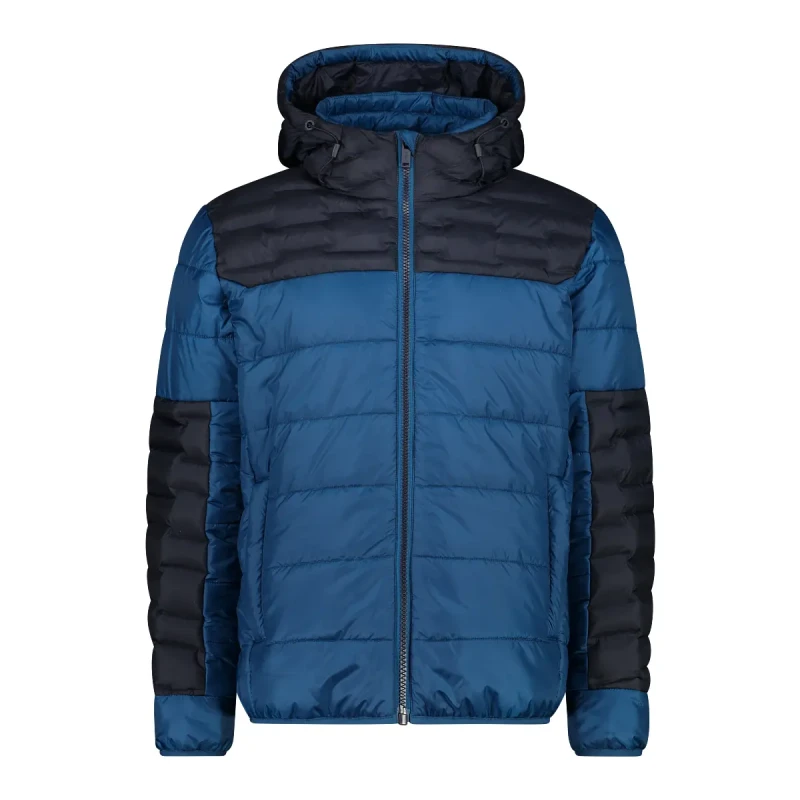 Image of CMP Hooded polyester puffer jacket CMP Bleu Male S