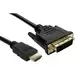 image of Cables Direct 1m DVI-D/HDMI Video Cable for Video Device - 1 - First End: 1 x 19-pin HDMI (Type A) Male Digital Video - Second End: 1 x DVI-D (Single-