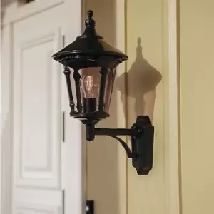 Image of Konstsmide Virgo Outdoor Classic Lantern Green Up Wall Light, IP23