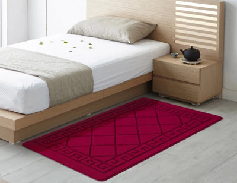 Image of Smart Living Smart Living Tribela Heavy Duty Machine Washable Hallway Kitchen Non Slip Door Mat in Red Size: 50cm x 80cm Red 50cm x 80cm Unisex 8680