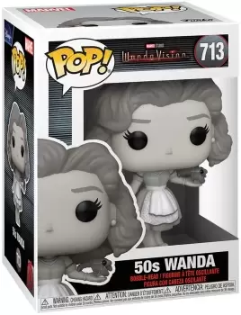 image of WandaVision 50s Wanda B&W) Vinyl Figure 713 Funko Pop! multicolor