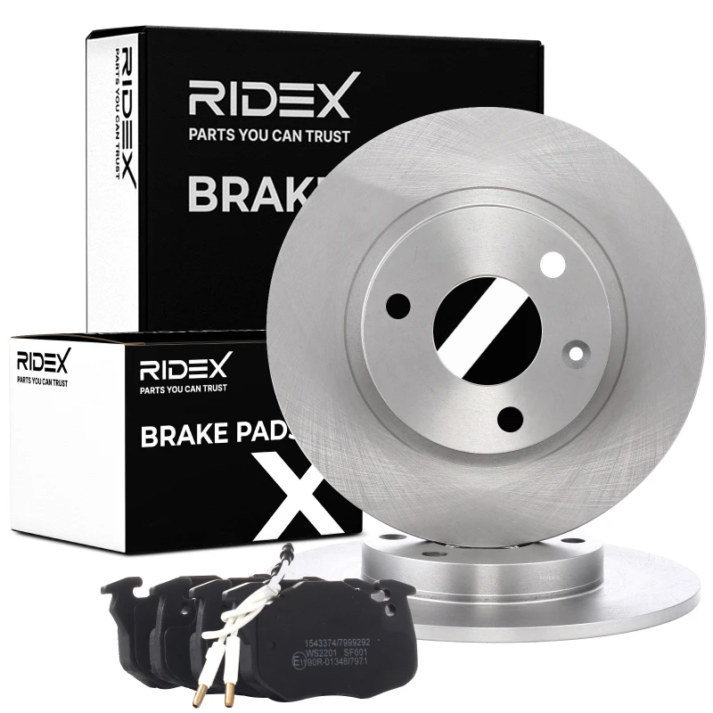 Image of MAPCO 47452 Brake disc and pads set Front Axle, Brake Disc Type: solid, incl. wear warning contact Brake Set,disc brakes (3405)
