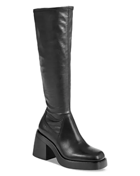 image of Vagabond Womens Brooke Square Toe High Heel Boots