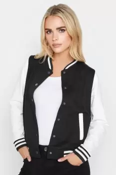 image of Petite Varsity Bomber Jacket