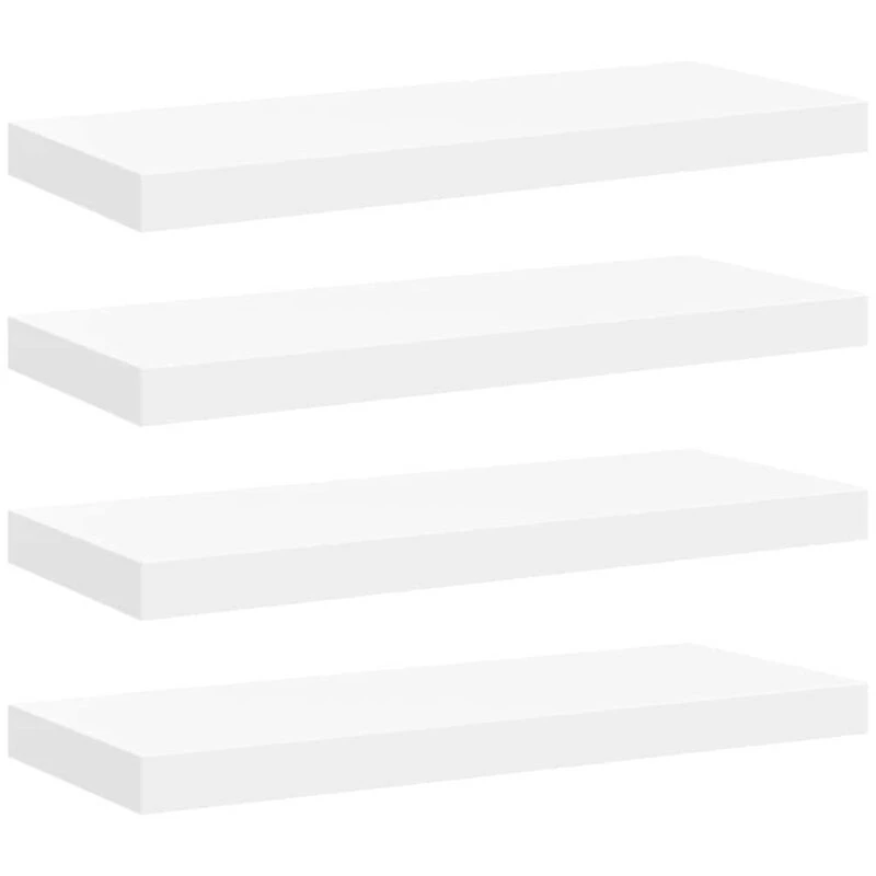 Image of VIDAXL Vidaxl - Floating Wall Shelves 4 pcs White 60x23.5x3.8cm mdf 8720286074442