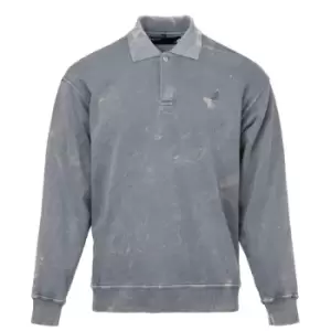 Image of Kangol Sleeve Polo Sweatshirt - Grey