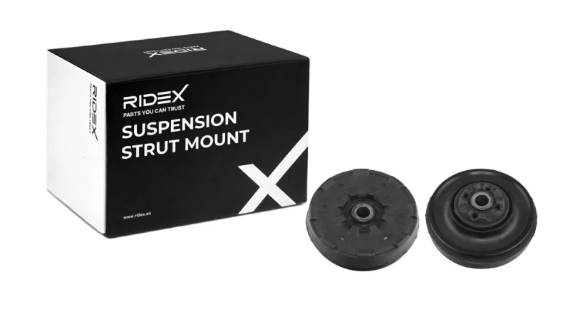 Image of RIDEX 1180S1122 Top strut mount Front Axle Right, with ball bearing Suspension Strut Support Bearing (1180)