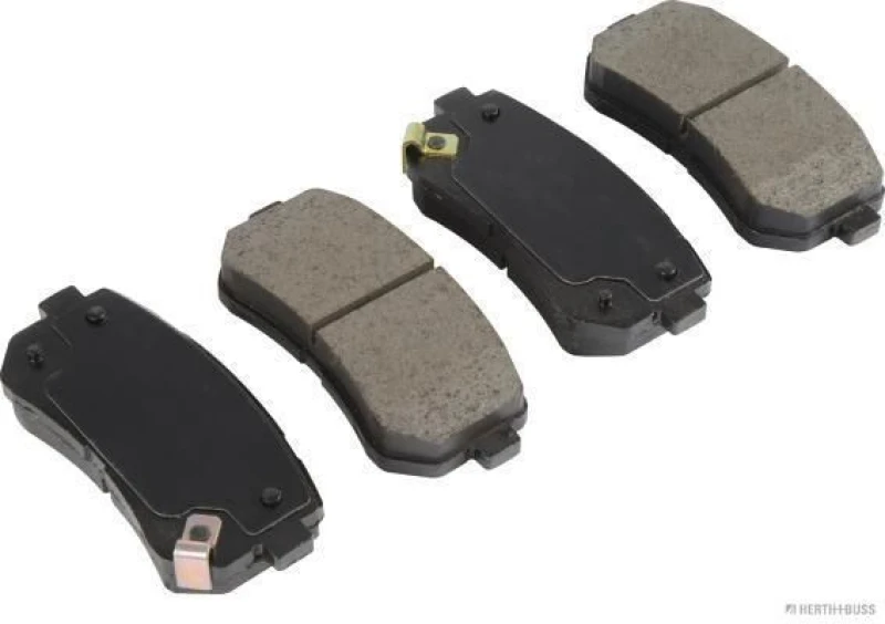 Image of HERTH+BUSS JAKOPARTS J3610529 Brake pad set Rear Axle, with acoustic wear warning, with anti-squeak plate Brake Pad Set,disc brake (402)