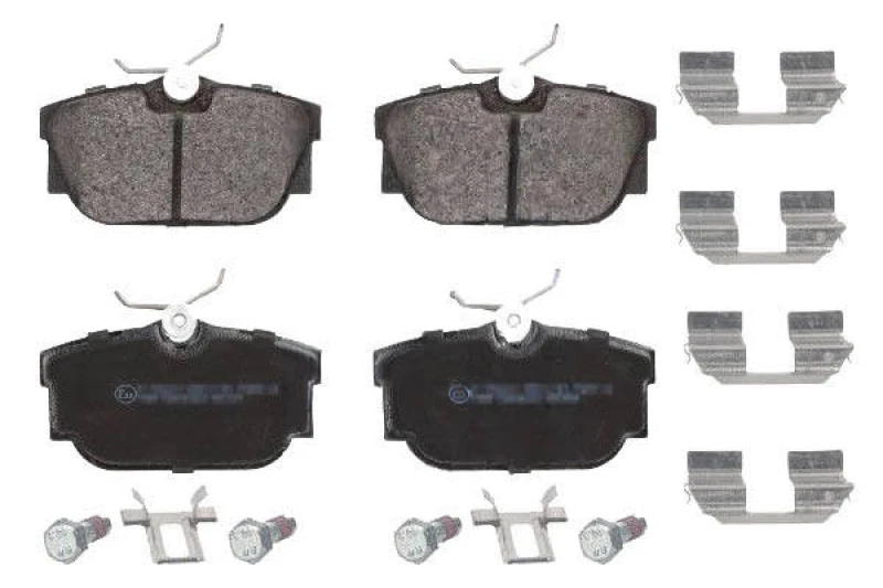 Image of Blue PRINT ADV184237 Brake pad set Rear Axle, with fastening material Brake Pad Set,disc brake (402)