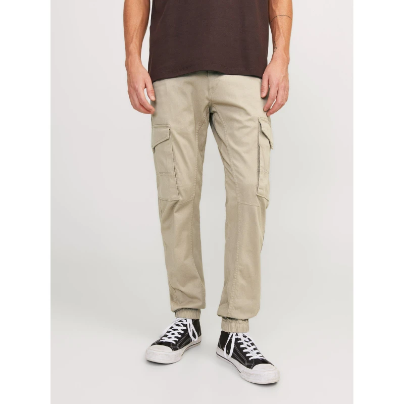 Image of Jack & Jones Crockery Paul Flake Akm 542 Cargo Trousers Beige Male 32R 164961UK