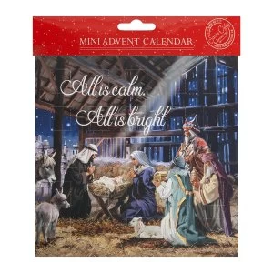 image of Nativity Scene Mini Advent Calendar Christmas Card