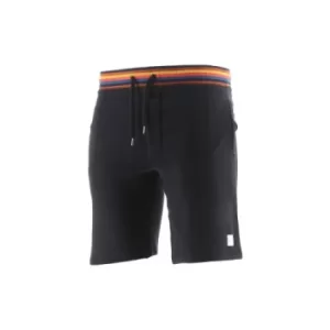 image of Paul Smith Navy Stripe Waist Jersey Shorts