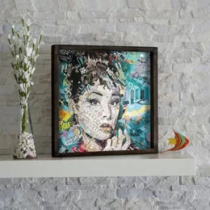 Image of KZM275 Multicolor Decorative Framed MDF Painting