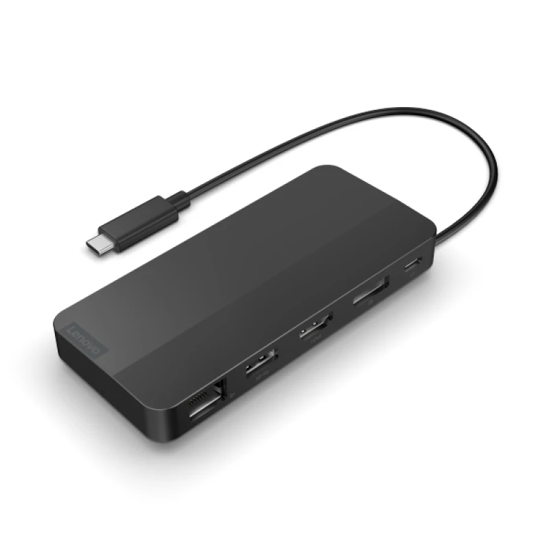 Image of Lenovo Laptop Dock/Port Replicator Wired USB 3.2 Gen 1 Type-C Black (40B90000WW)