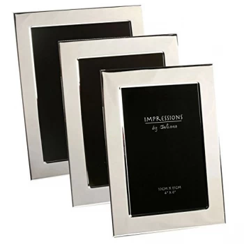 image of 8" x 10" - Impressions Silver Plated Photo Frame