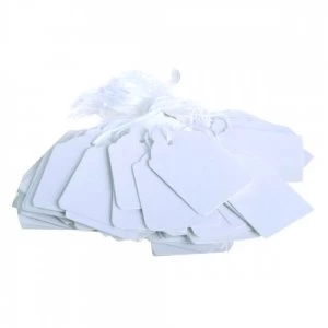 Image of Q Connect Strng Tckts 48x30mm Wht Pk1000