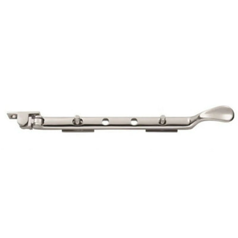 Image of Loops Victorian Casement Window Stay 210mm Length 2 Pins Included Polished Chrome Multi