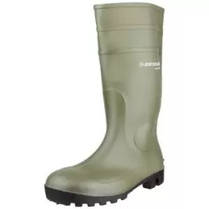 Image of Dunlop Unisex Adult Protomastor Wellington Boots (4 UK) (Green/Black) - Green/Black